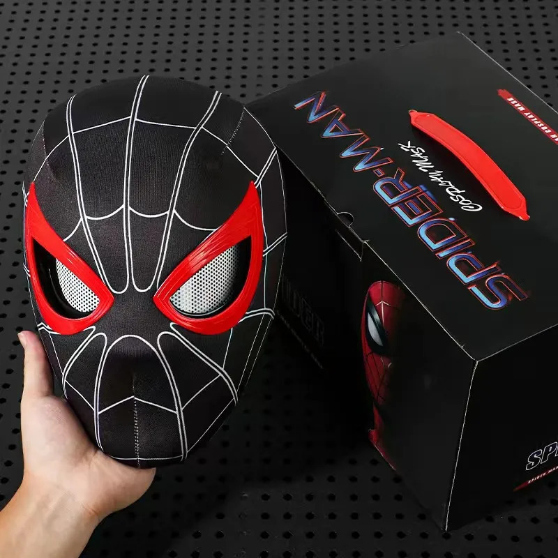 [NEW]Mlies Morales Mask with Moving eyes Black Style 
