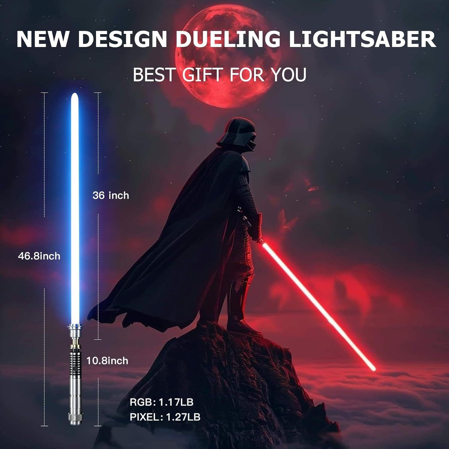 Luke Skywalker lightsaber V1 Smooth Swing Motion Control Metal Hilt 27cm