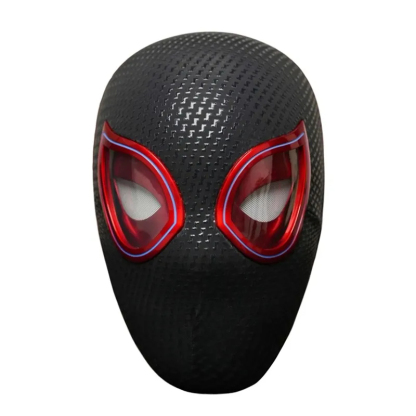 [NEW] Miles Morales Spiderman Mask with Blinking Eyes Remote Control