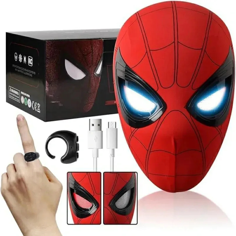[NEW]Spiderman Mask With Moving Eyes Cosplay Masks