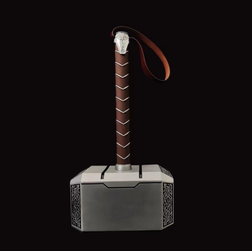 【NEW】Mjolnir Thor Hammer Metal Zinc-Alloy,1:1 Model,44cm