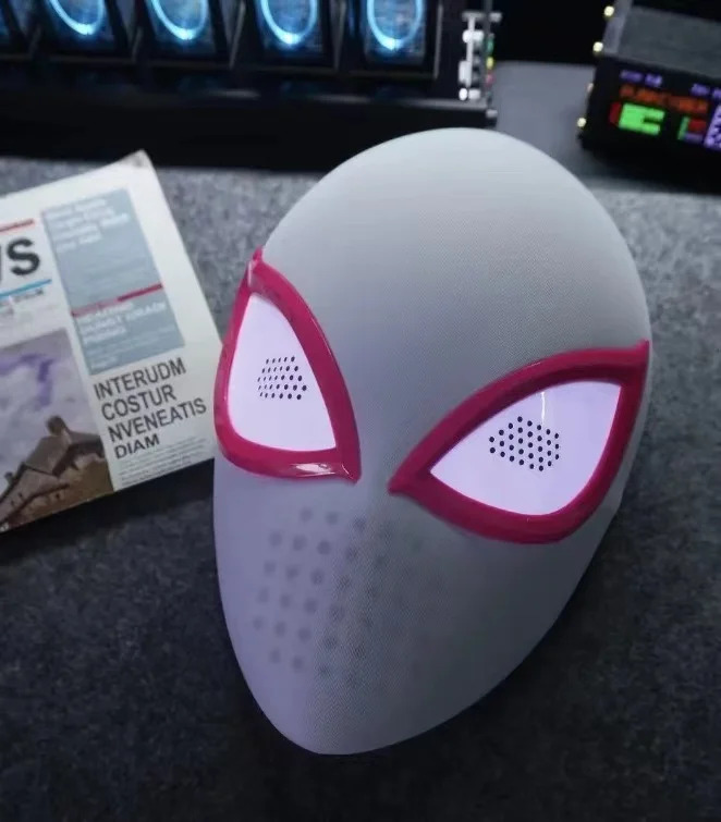 [NEW]Spider Gwen Mask Touch sensor light up 