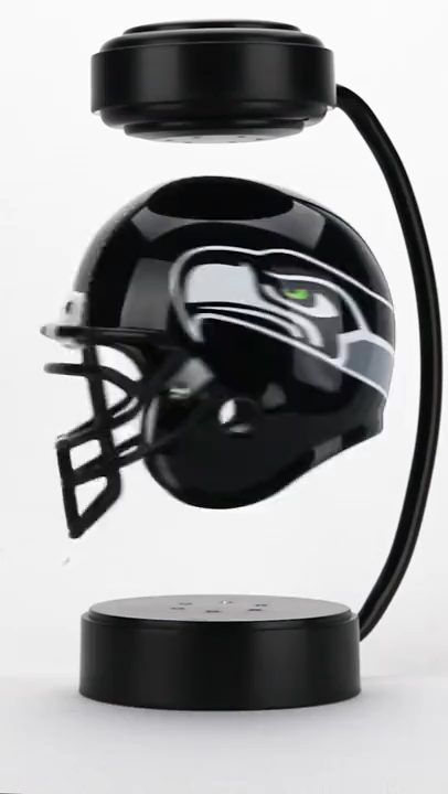 Seattle Seahawks NFL Rotating Levitating Hover Helmet with LED Lighting