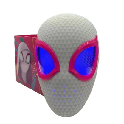 Miles Morales &Gwen Stacy Spiderman Mask with Blinking Led Eyes Remote Control