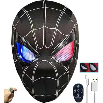 [NEW]Spiderman Mask With Moving Eyes Cosplay Masks