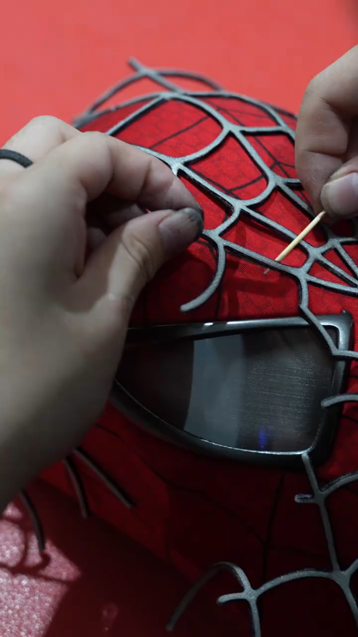 【Premium】Spider-Man Tobey Maguire Full Head Shell Magnetic Eye Mask Cosplay