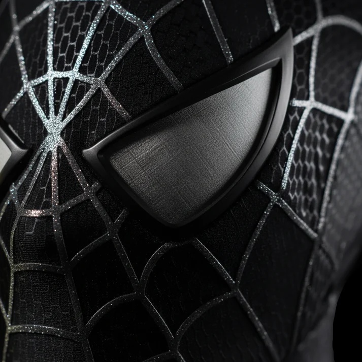 Tobey Spider-Man Mask – 1:1 Magnetic Eye Movie Replica,Half Face Shell