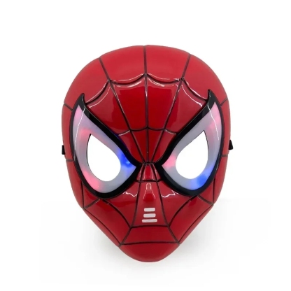 [NEW] Avengers LED Superhero Mask – Iron Man & Spider-Man Glow Cosplay Gift