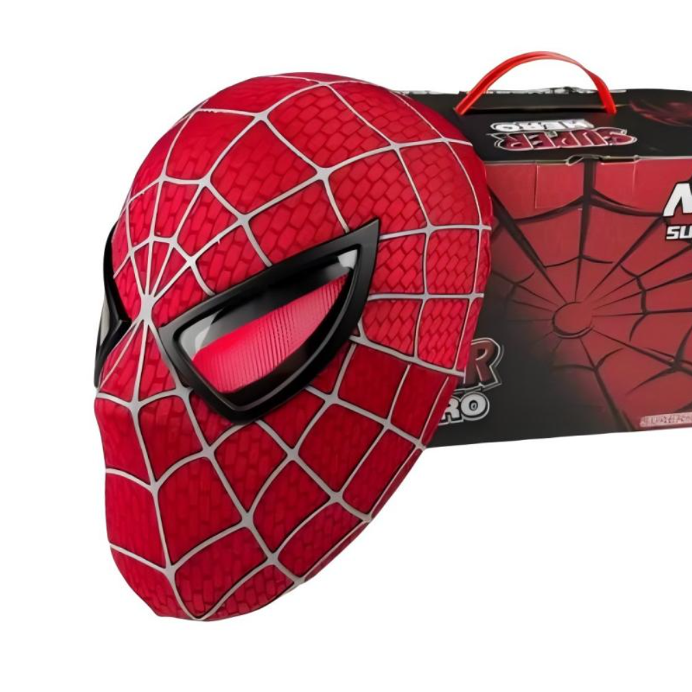 Tobey Spider-Man Mask – 1:1 Magnetic Eye Movie Replica,Half Face Shell