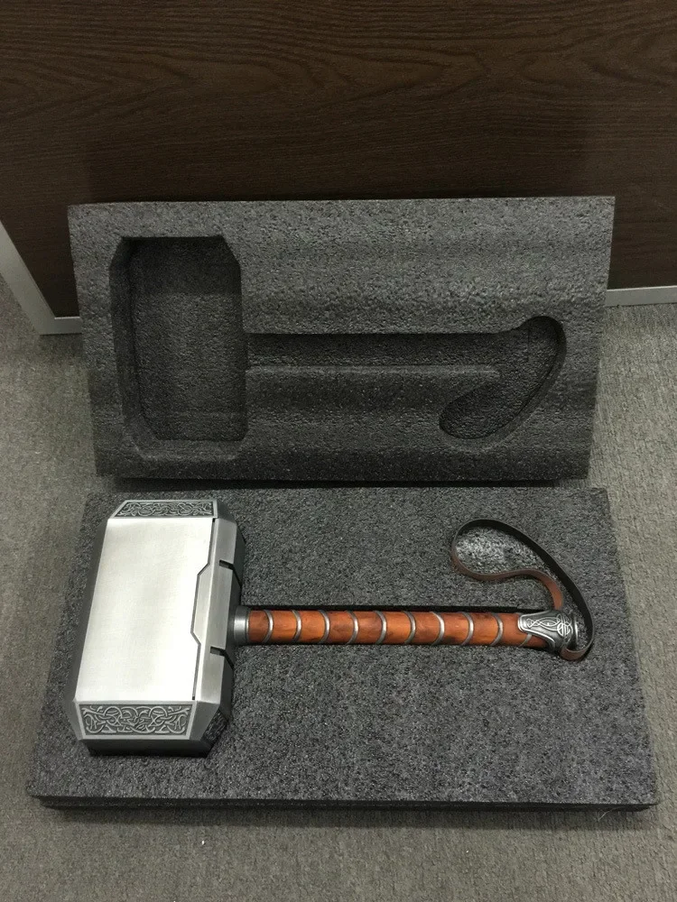 【NEW】Mjolnir Thor Hammer Metal Zinc-Alloy,1:1 Model,44cm