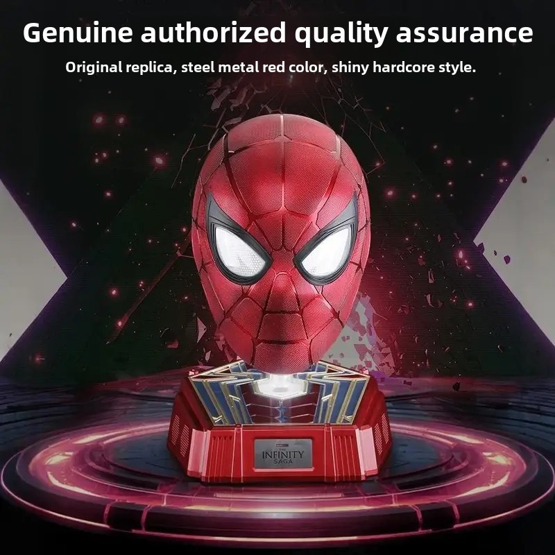 [PREMIUM] Iron Spider Helmet – Wearable LED Magnetic Cosplay Mask