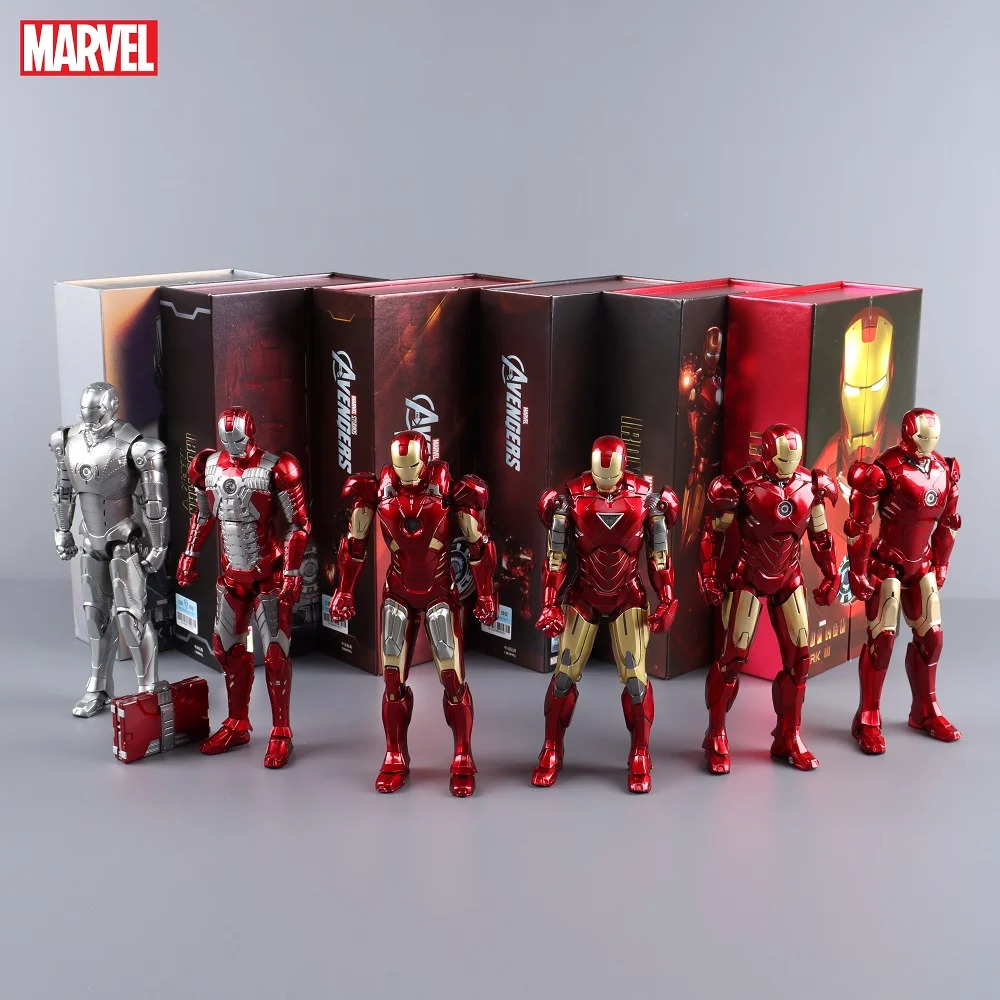 Ironman Action Figure Movable Mark Toys 7 inches Light with Chest