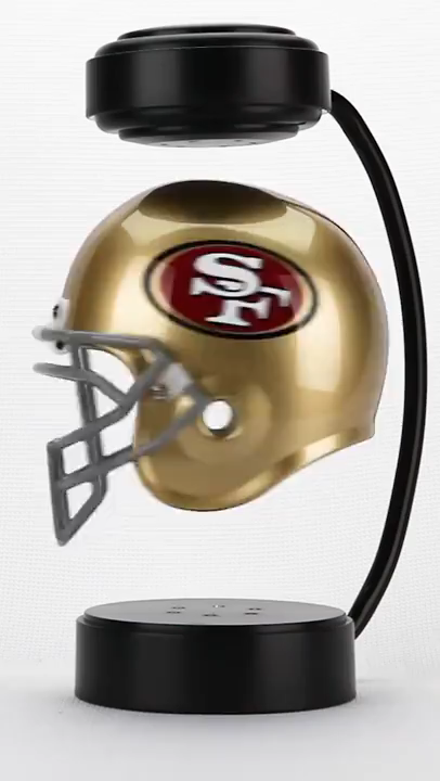 [NEW] San Francisco 49ers Hover Helmet – Magnetic Levitating Helmet with Led Light