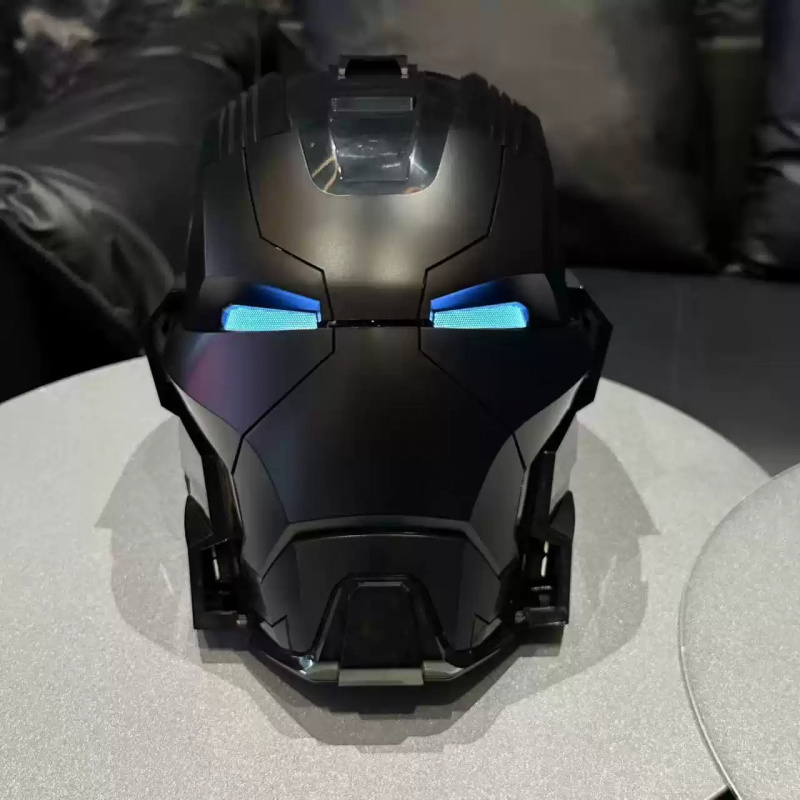 1:1 wearable Black MK17 Heartbreaker Iron Man helmet