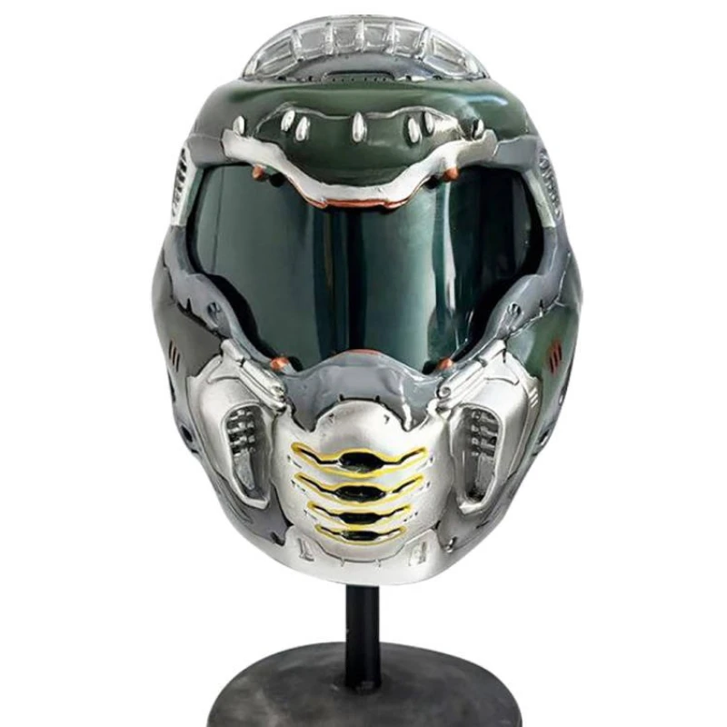 [NEW] DOOM Eternal Helmet – Resin Cosplay Mask for Men, Handcrafted