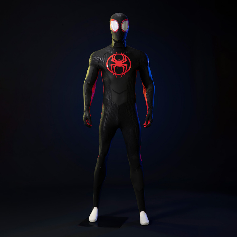 Costume Set丨Miles Morales Spider-Man Cosplay Suit – Full Body Stretch Costume,Handcrafted