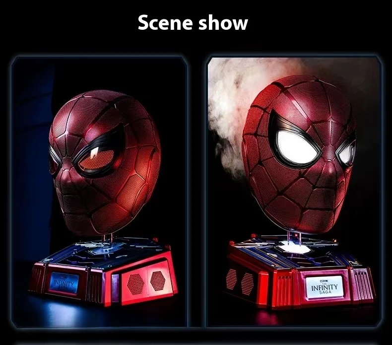 [PREMIUM] Iron Spider Helmet – Wearable LED Magnetic Cosplay Mask