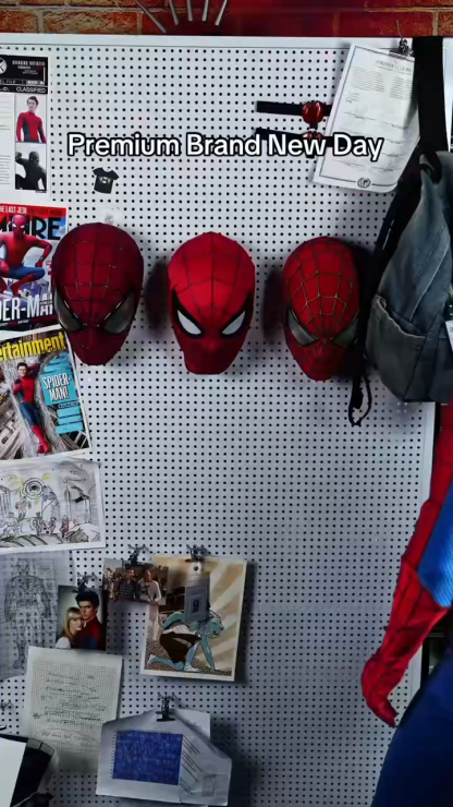 Brand New Day Spider-Man Full Head Shell Mask – 3D Mesh Magnetic Eyes