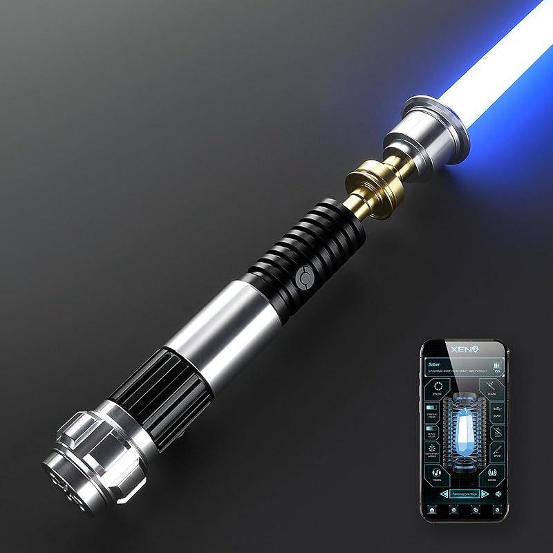 Obiwan Lightsaber Motion Control Smooth Swing with Infinite Color Metal Hilt 31.6CM