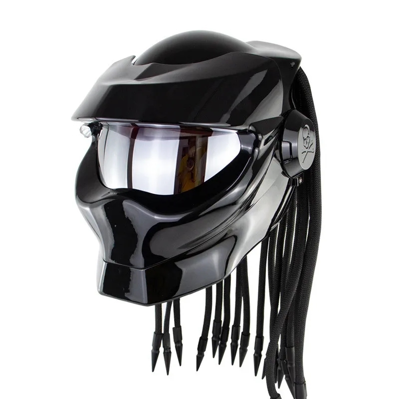 [NEW] The Predator Motorcycle Helmet 🏍️ – Full Face with Revealable Lens | DOT Certified