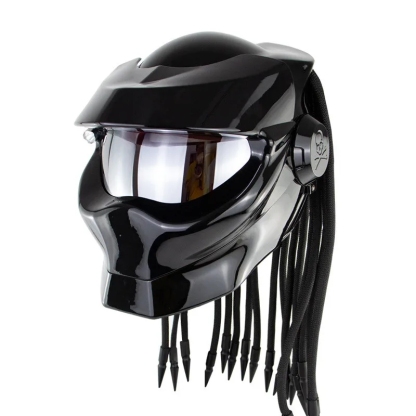 [NEW] The Predator Motorcycle Helmet 🏍️ – Full Face with Revealable Lens | DOT Certified