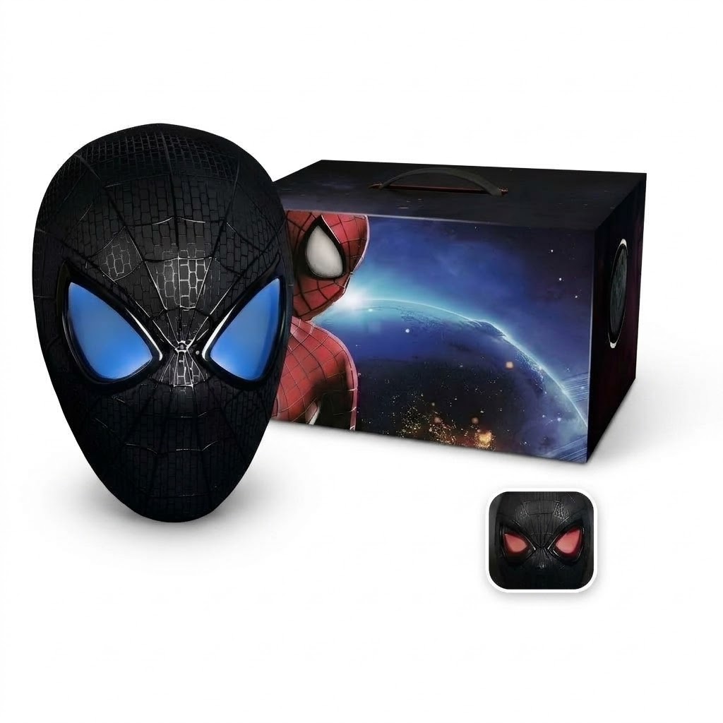 The Amazing Spider-Man Mask – Remote-Controlled Blink LED Eyes Cosplay Collectible
