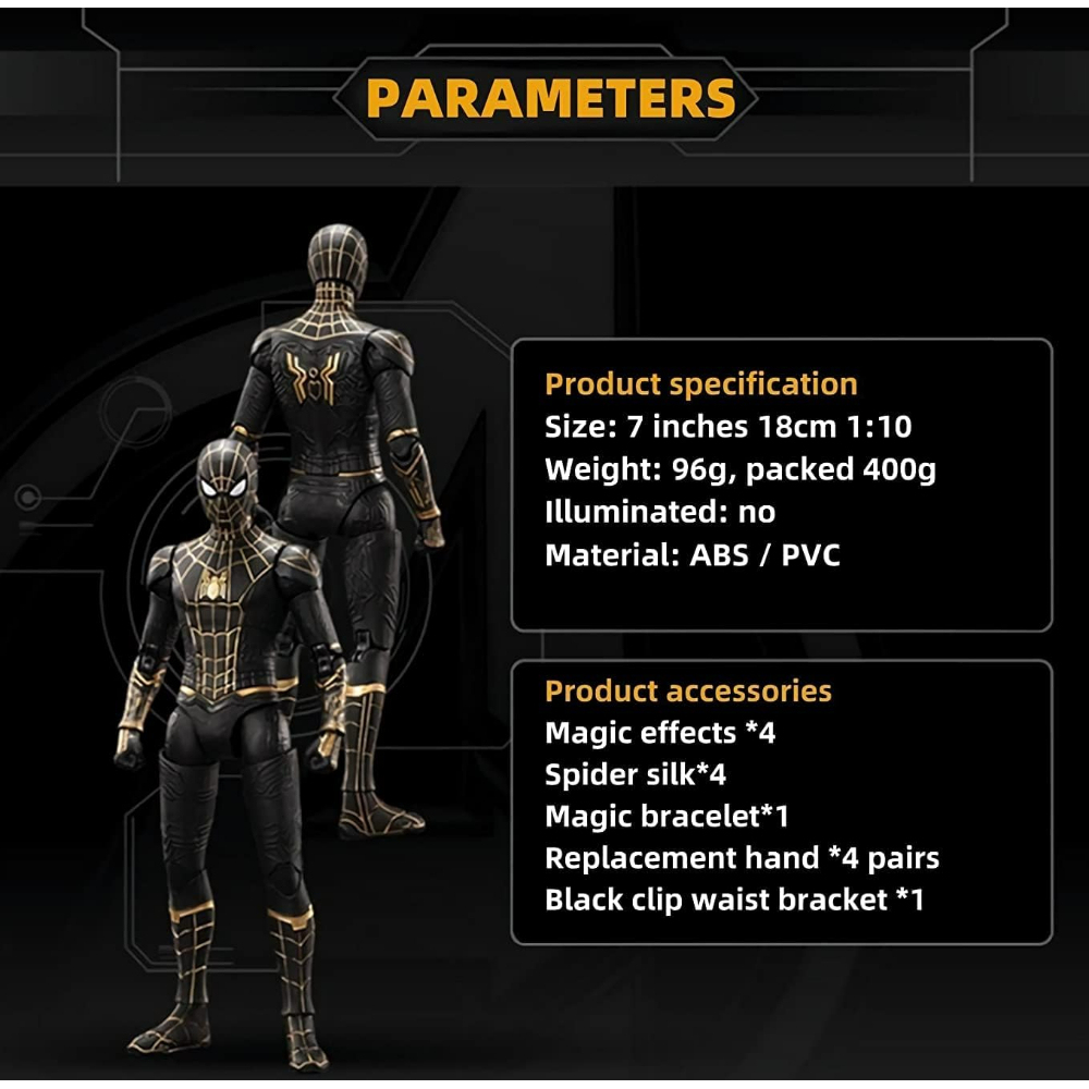 Spiderman Action Figures All Joints Movable 7 Inches