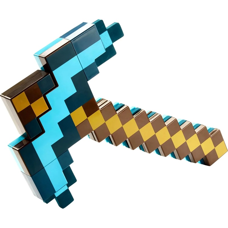 【NEW】2-in-1 Diamond Sword Pickaxe Transforming Toy with Light & Sound Effects Game-Inspired Role Play