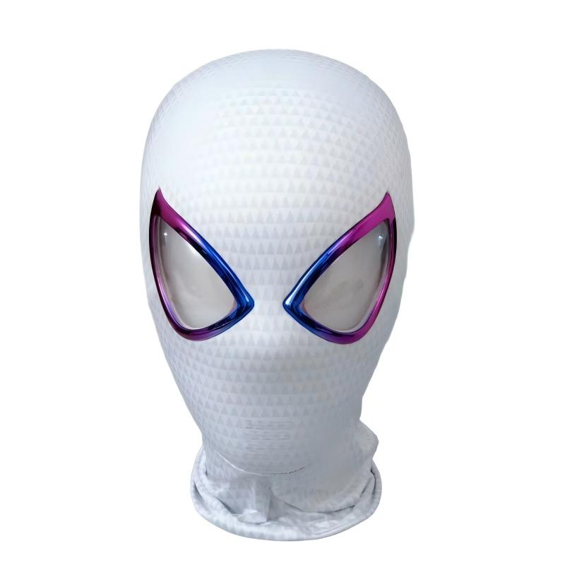 Miles Morales &Gwen Stacy Spiderman Mask with Blinking Led Eyes Remote Control