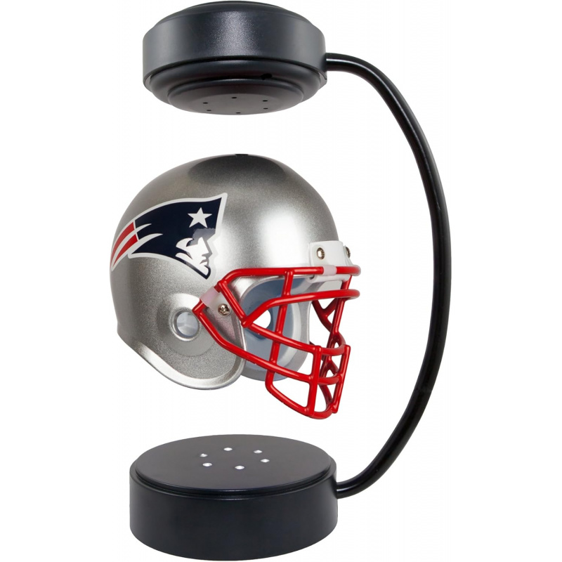 New England Patriots NFL Rotating Levitating Hover Helmet with LED Lighting
