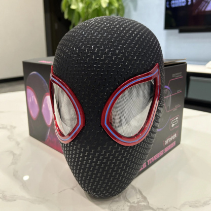 [NEW] Miles Morales Spiderman Mask with Blinking Eyes Remote Control