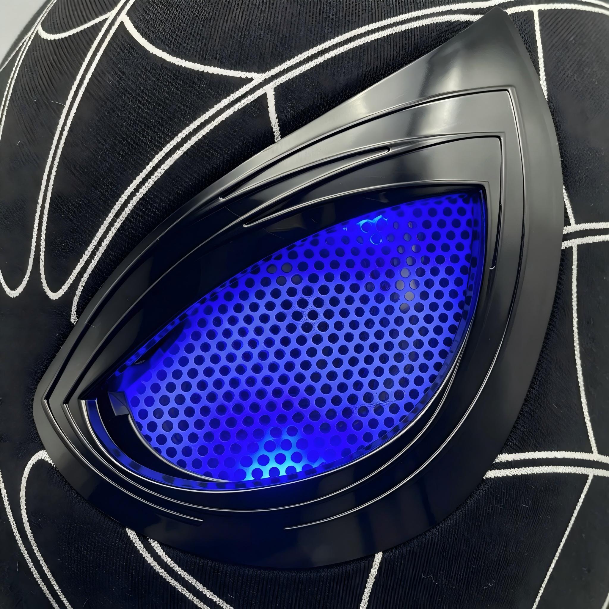 【NEW】Spiderman Mask with Moving Eyes LED Light Remote Control Cosplay Helmet Gift for Fans