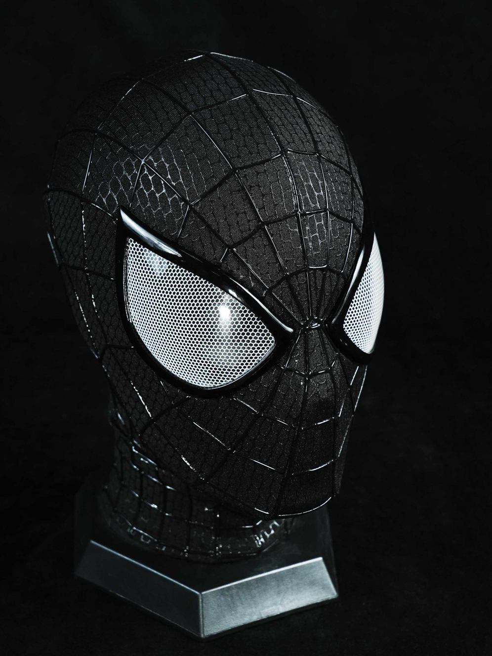 Premium丨TAMS 2 Venom Symbiote Black Mask – 1:1 Handmade Full Faceshell 3D Replica