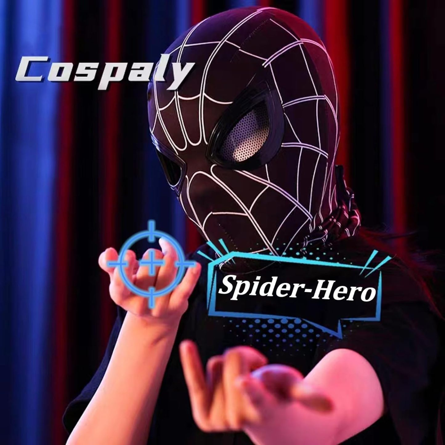 [NEW]Spiderman Mask With Moving Eyes Cosplay Masks