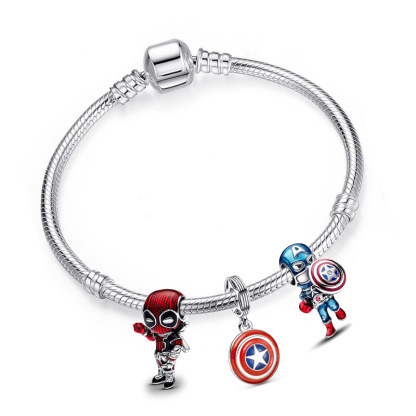 【NEW】Avengers Style Alloy Charm Bracelet for Women Sweet Gift Jewelry
