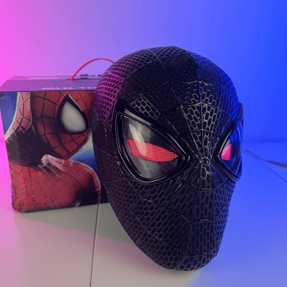 [NEW]Black Venomized Spiderman Mask Realistic Movie Replica
