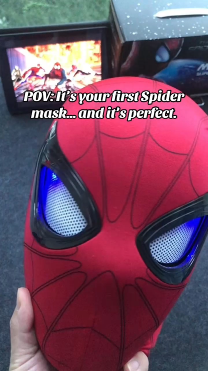 [NEW]Spiderman Mask With Moving Eyes Cosplay Masks