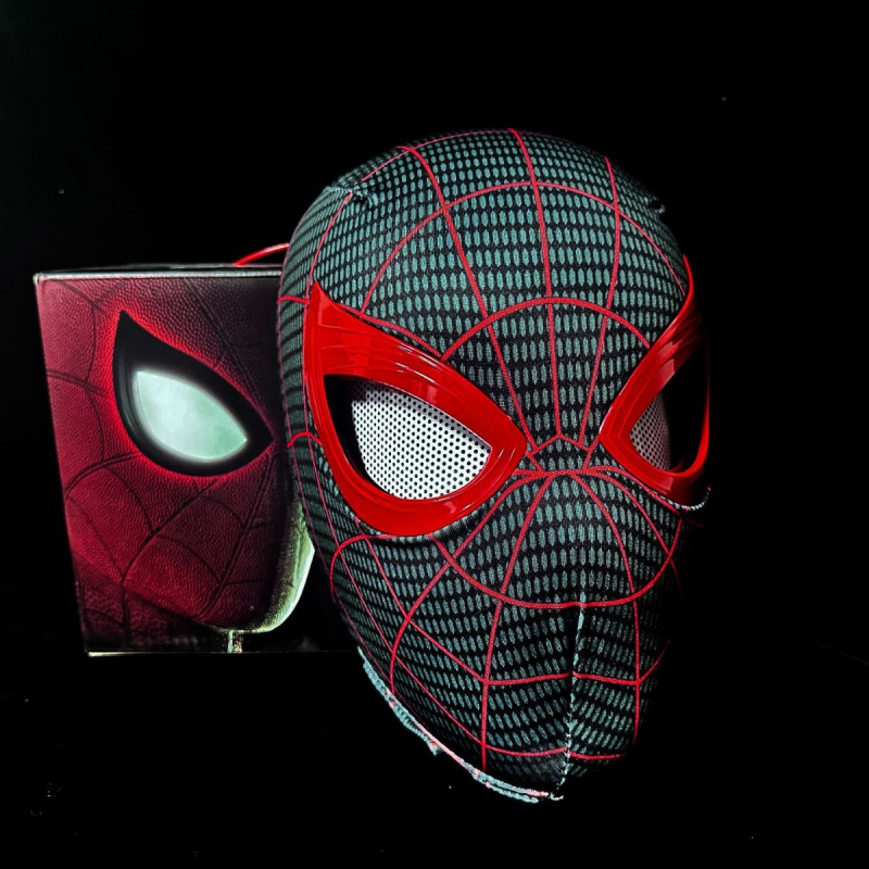 [NEW]Miles Morales Spiderman Mask With Moving Eyes Game Version 