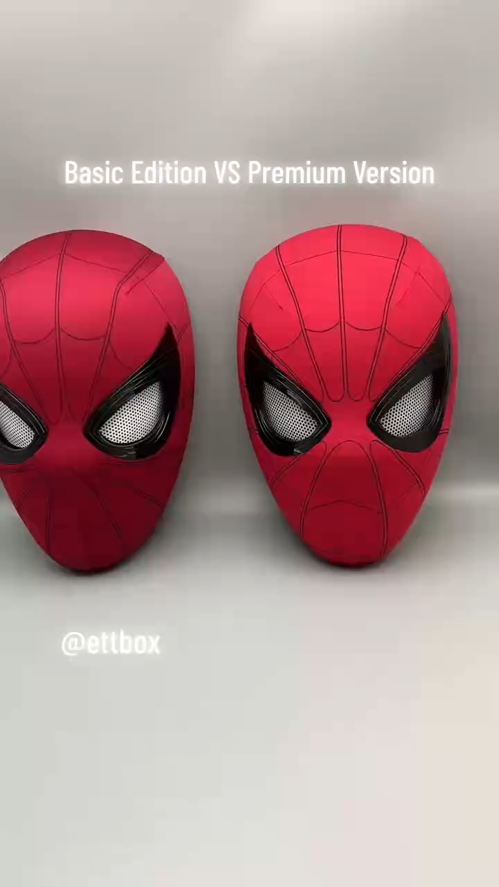 Spider-Man Mask with Remote Control Blink LED Eyes – Cosplay Helmet Birthday Gift for Fans