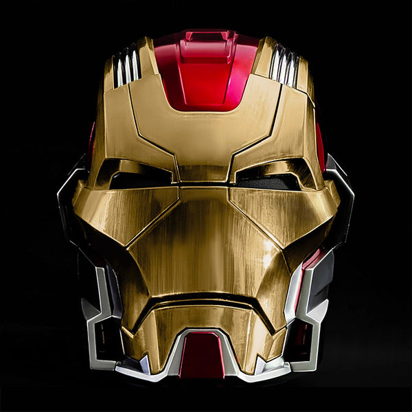 【NEW】 Iron Man Mk17 Helmet 1:1 Wearable Cos Mask Voice-Activated Deformation 2026