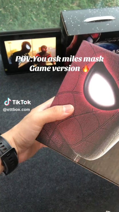 [NEW]Miles Morales Spiderman Mask With Moving Eyes Game Version 