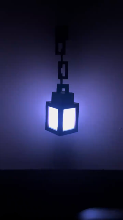 【NEW】Pixel Lantern Night Light 16 Colors RGB USB-C Rechargeable Remote Control Gamer Room Decor Gift