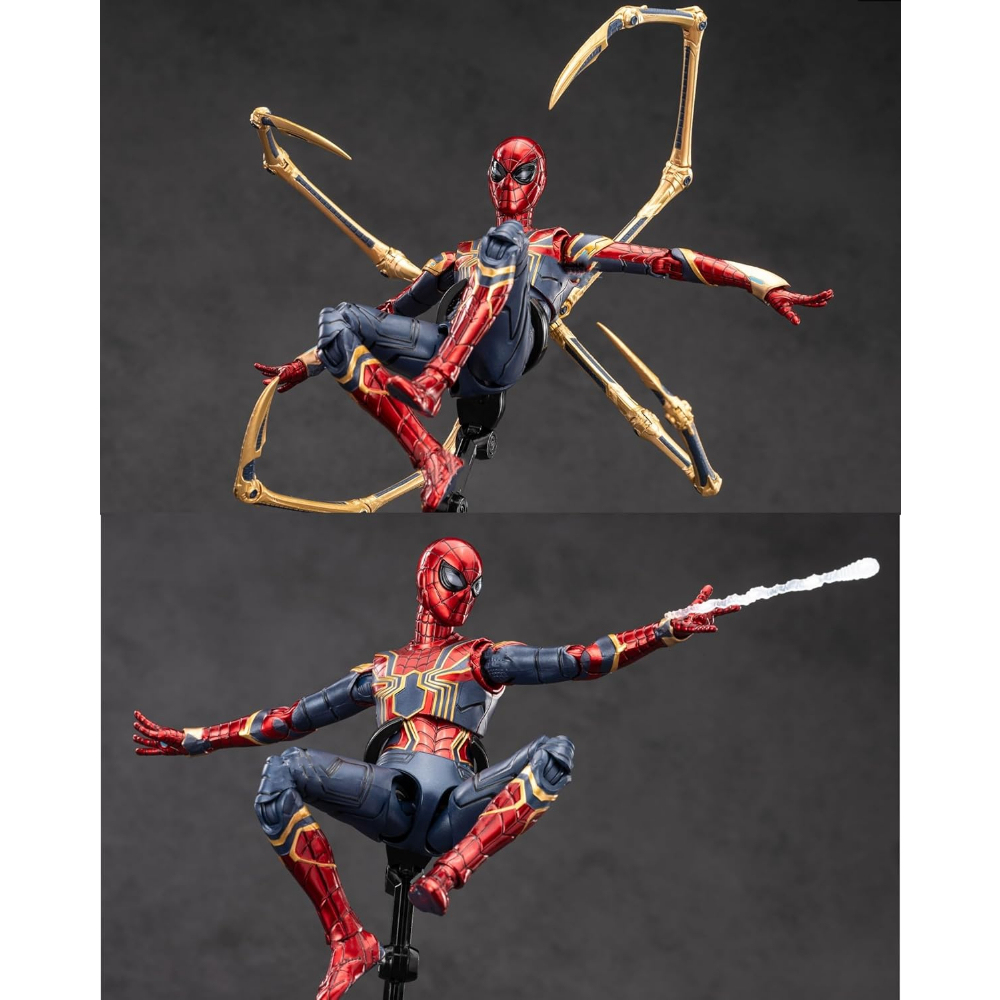 Iron Spider Action Figures 7inch 1/10 Scale All Joints Movable Superhero 2.0 Series