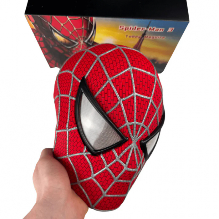 [NEW]Tobey Maguire SpiderMan Mask Replica Removable Lenses 