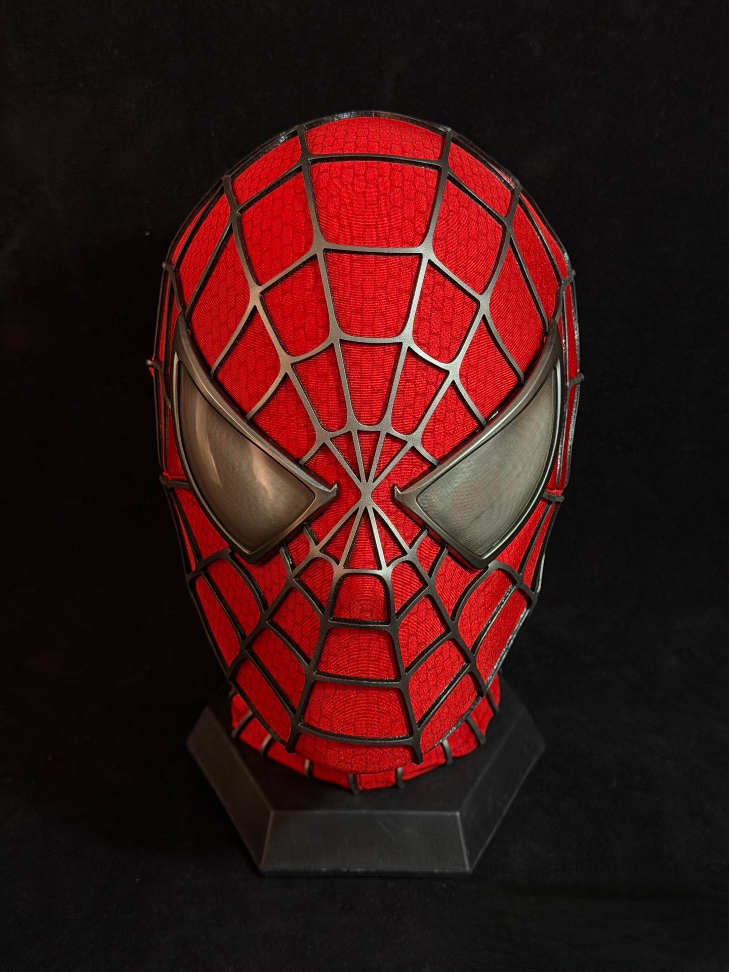 【Premium】Spider-Man Tobey Maguire Full Head Shell Magnetic Eye Mask Cosplay