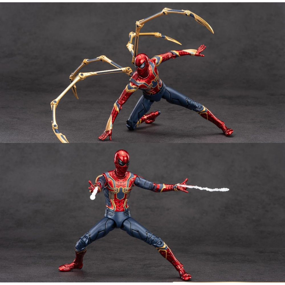 Iron Spider Action Figures 7inch 1/10 Scale All Joints Movable Superhero 2.0 Series