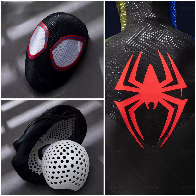 Costume Set丨Miles Morales Spider-Man Cosplay Suit – Full Body Stretch Costume,Handcrafted
