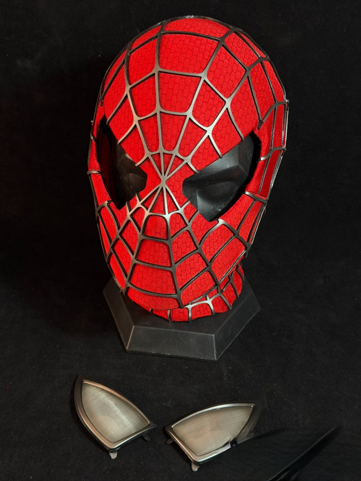 【Premium】Spider-Man Tobey Maguire Full Head Shell Magnetic Eye Mask Cosplay