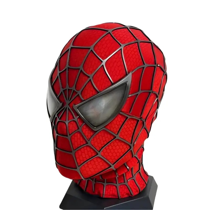 【Premium】Spider-Man Tobey Maguire Full Head Shell Magnetic Eye Mask Cosplay