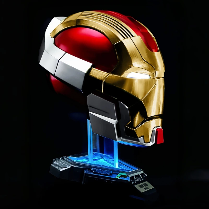【NEW】 Iron Man Mk17 Helmet 1:1 Wearable Cos Mask Voice-Activated Deformation 2026